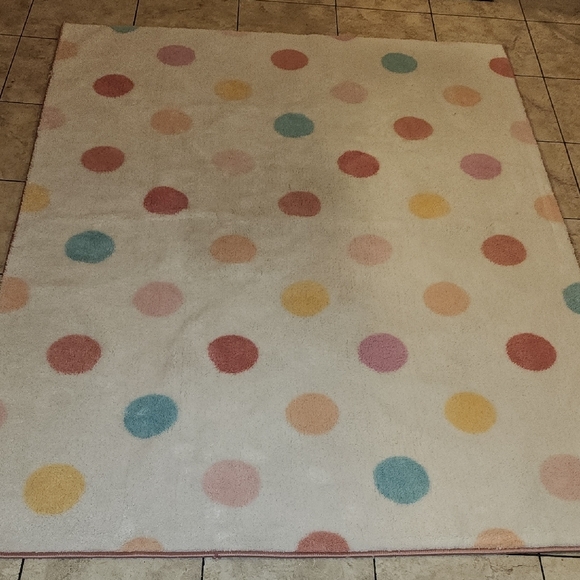 Colorful Polka Dot Rug - Picture 5 of 5